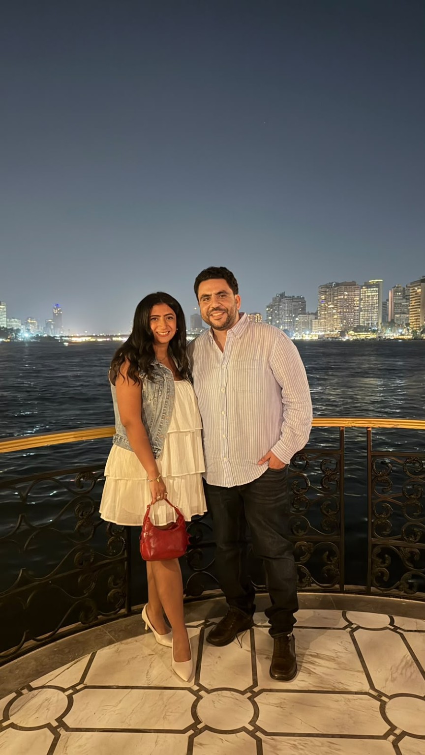 Styvie and Joseph photographed together beside the Nile